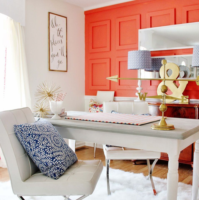 Coral Full Room Ideas  Ways to Decorate with the Coral Motif & Color